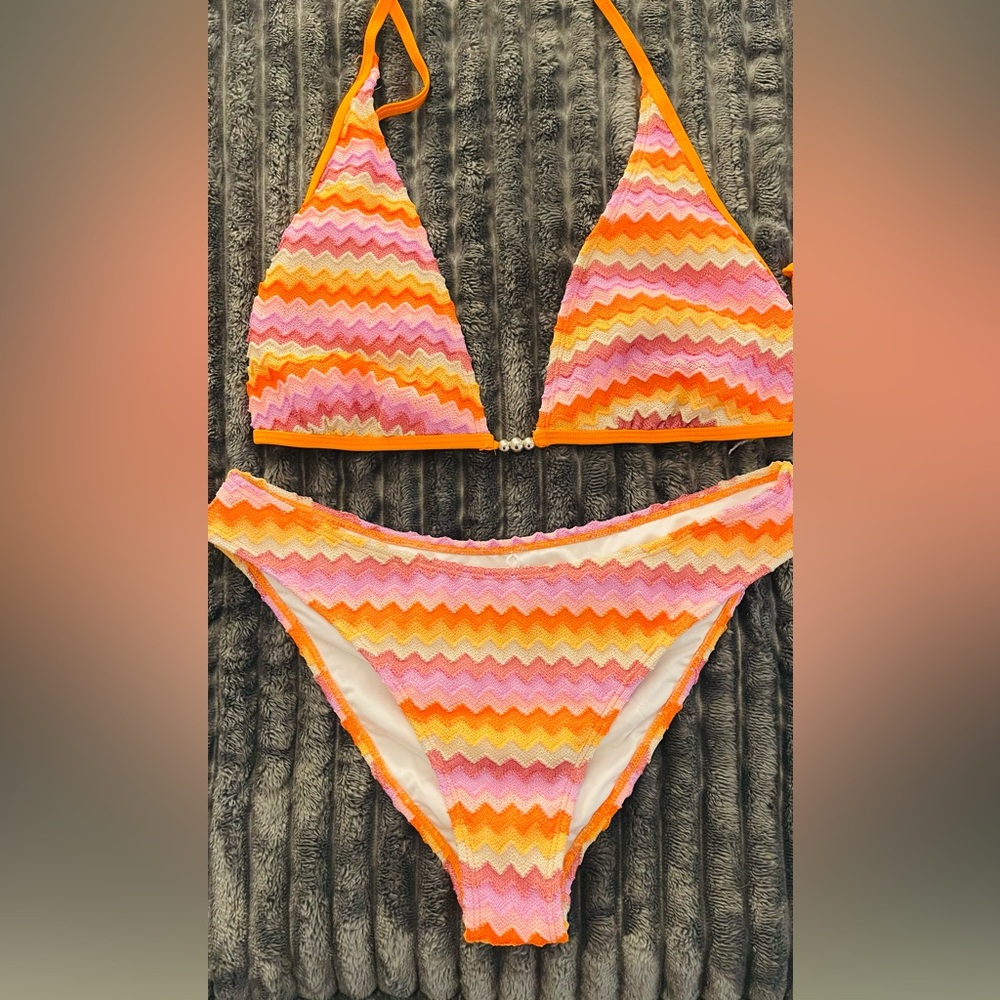 Colorful Zigzag Bikini Set